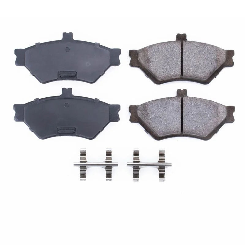 PowerStop Front Z17 Ceramic Brake Pads w/Hardware fits 1995-1997 Ford Crown Victoria / 1995-1997 Lincoln Town Car / 1995-1...