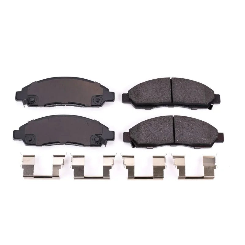 PowerStop Front Z17 Ceramic Brake Pads w/Hardware fits 2004-2008 Chevrolet Colorado / 2004-2008 GMC Canyon / 2006 Isuzu i-...