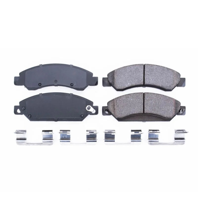 PowerStop Front Z17 Ceramic Brake Pads w/Hardware fits 2007 Cadillac Escalade / 2007 Chevrolet Avalanche LS / 2005-2007 Ch...