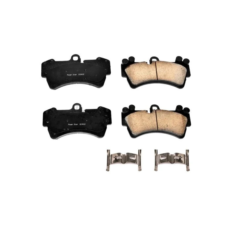 PowerStop Front Z17 Ceramic Brake Pads w/Hardware fits 2007-2015 Audi Q7 / 2009 2010 Audi Q7 TDI / 2004-2010 Porsche Cayen...