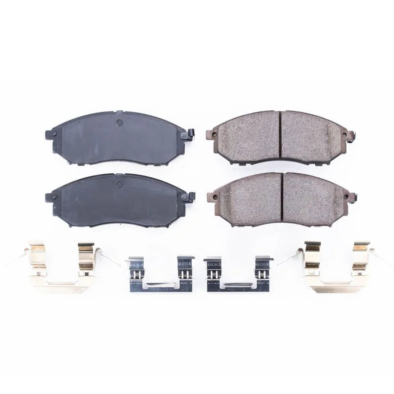 PowerStop Front Z17 Ceramic Brake Pads w/Hardware fits 2008-2012 Infiniti EX35 / 2013 Infiniti EX37 / 2006-2012 Infiniti F...
