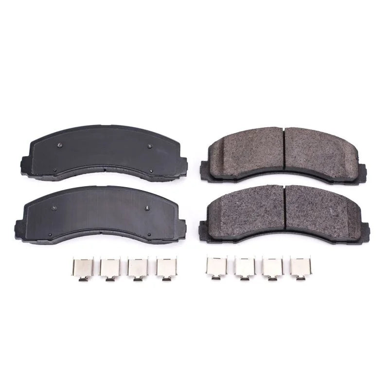 PowerStop Front Z17 Ceramic Brake Pads w/Hardware fits 2010-2017 Ford Expedition EL / 2010 Ford Expedition Eddie / 2010-20...