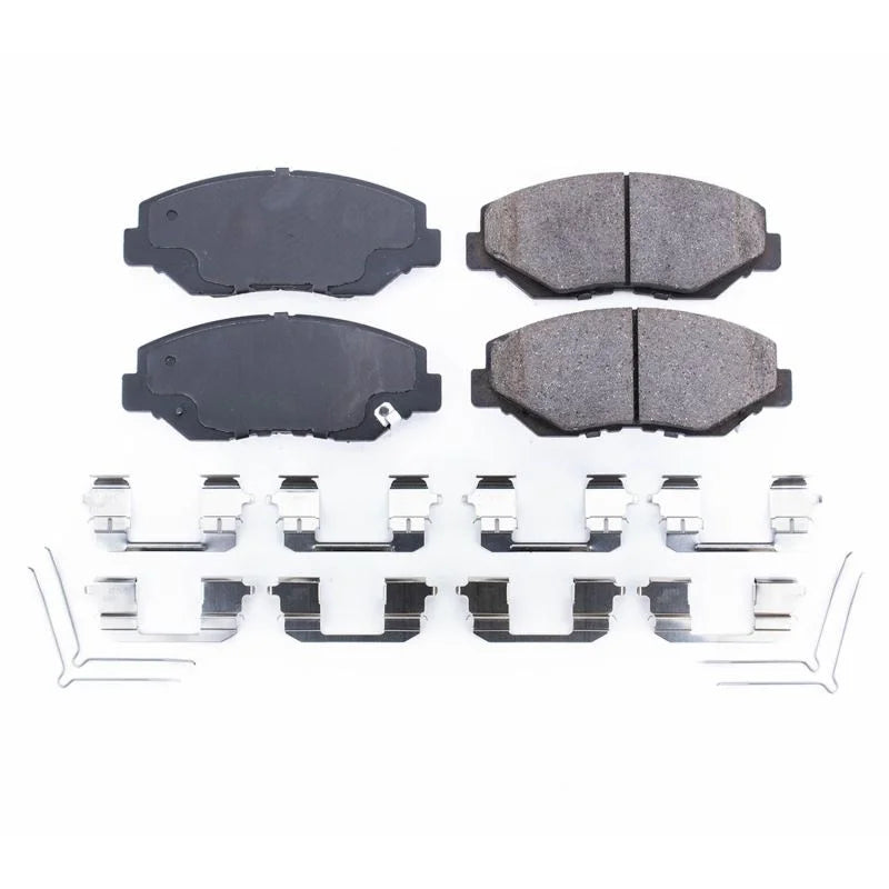 PowerStop Front Z17 Ceramic Brake Pads w/Hardware fits 2013-2015 Acura ILX / 2003-2005 Honda Accord DX / 2003-2007 Honda A...