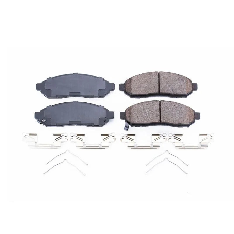 PowerStop Front Z17 Ceramic Brake Pads w/Hardware fits 2015-2018 Chevrolet City Express / 2016-2024 Nissan Frontier / 2013...