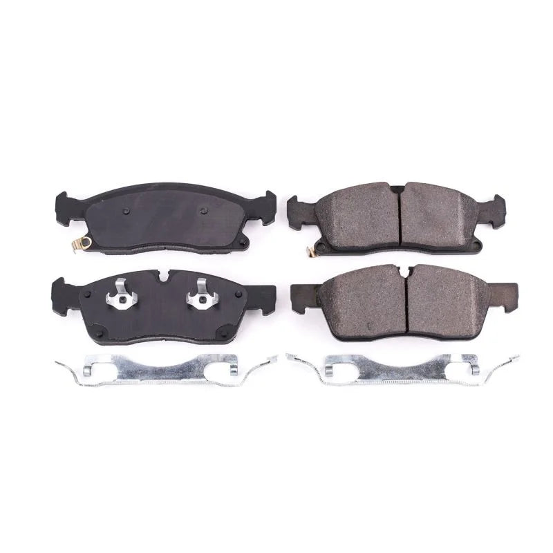 PowerStop Front Z17 Ceramic Brake Pads w/Hardware fits 2017 Dodge DURANGO / 2017-2021 Jeep Grand Cherokee - Main Product View