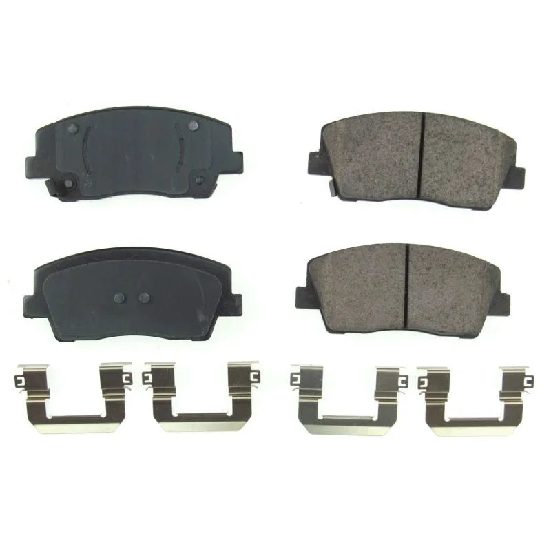 PowerStop Front Z17 Ceramic Brake Pads w/Hardware fits 2018-2023 Kia Stinger / 2018-2021 Kia Stinger GT - Main Product View