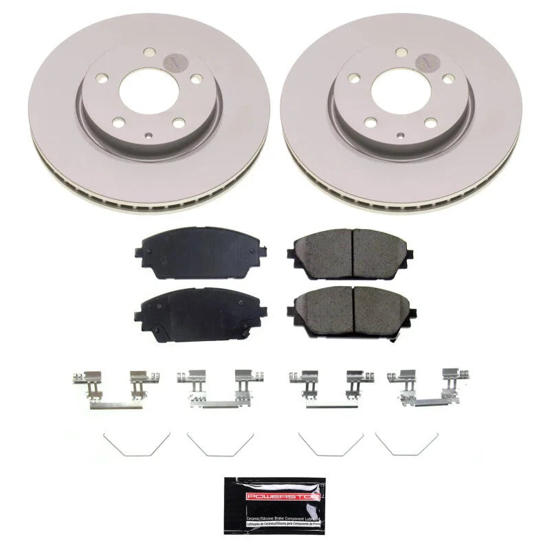 PowerStop Front Z17 Coated Brake Kit fits 2019-2024 Mazda 3