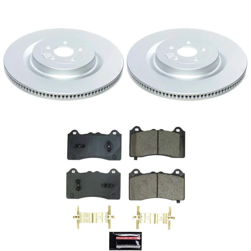 PowerStop Front Z17 Coated Brake Kit fits 2021-2024 Ford Mustang Mach-E GT