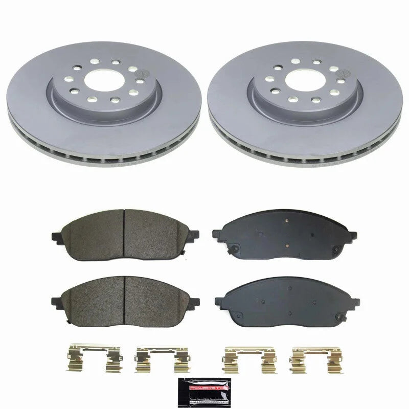 PowerStop Front Z17 Coated Brake Kit fits 2022-2024 Jeep Grand Cherokee / 2021-2024 Jeep Grand Cherokee L