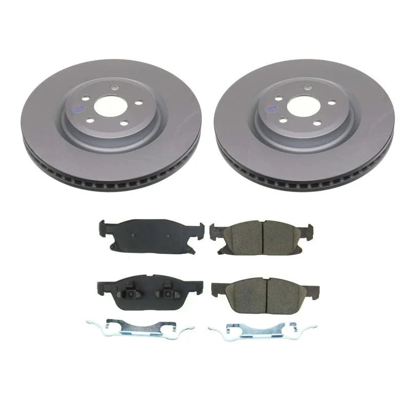 PowerStop Front Z17 Coated Brake Kit fits Ford Edge / 2019-2024 Ford Edge ST