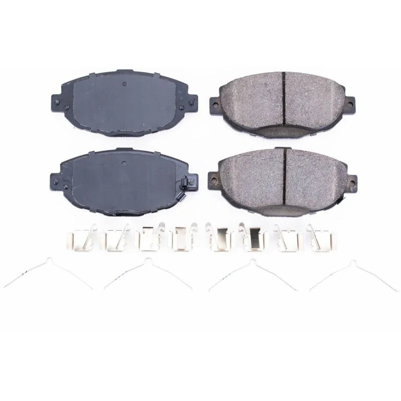 PowerStop Front Z17 EVOLUTION Ceramic Brake Pads w/Hardware fits 1999-2000 Lexus SC300 / 1992-2000 Lexus SC400 - Main Prod...