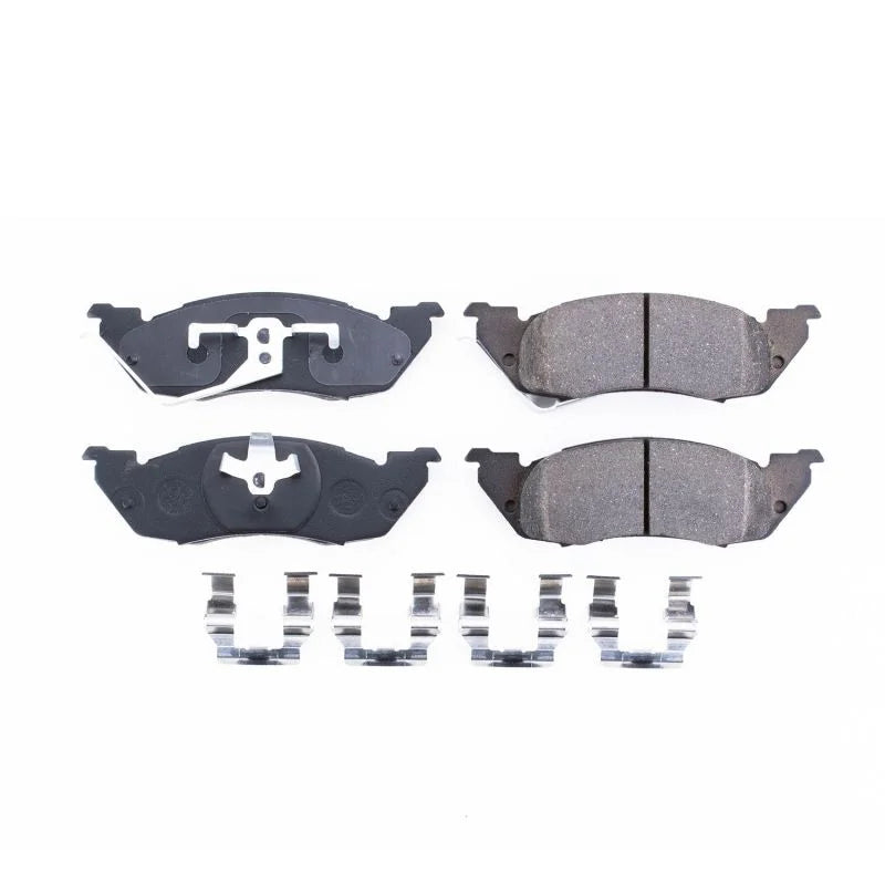 PowerStop Front Z17 Evolution Ceramic Brake Pads w/Hardware fits 1991-1998 Dodge Dakota - Main Product View