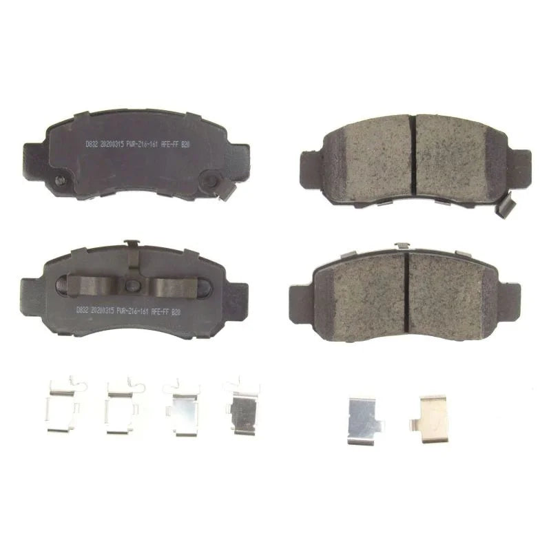 PowerStop Front Z17 Evolution Ceramic Brake Pads w/Hardware fits 2000-2006 Honda Insight - Main Product View