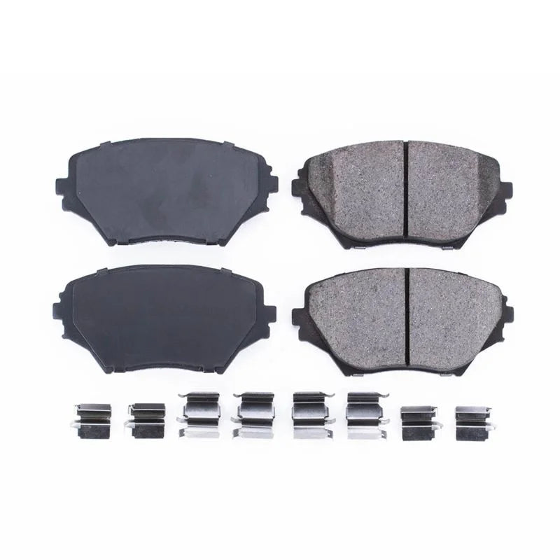 PowerStop Front Z17 Evolution Ceramic Brake Pads w/Hardware fits 2001-2005 Toyota RAV4 / 2005 Toyota RAV4 L - Main Product...