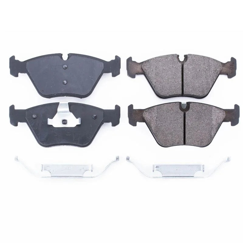 PowerStop Front Z17 Evolution Ceramic Brake Pads w/Hardware fits 2001-2006 BMW 330CI / 2001-2005 BMW 330I / 2001-2005 BMW ...