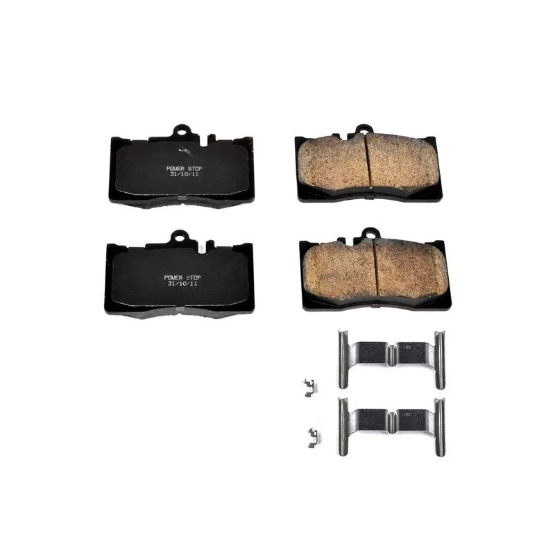 PowerStop Front Z17 Evolution Ceramic Brake Pads w/Hardware fits 2001-2006 Lexus LS430 - Main Product View