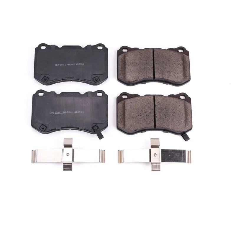 PowerStop Front Z17 Evolution Ceramic Brake Pads w/Hardware fits 2004-2006 Acura TL / 2007-2008 Acura TL Type-s - Main Pro...