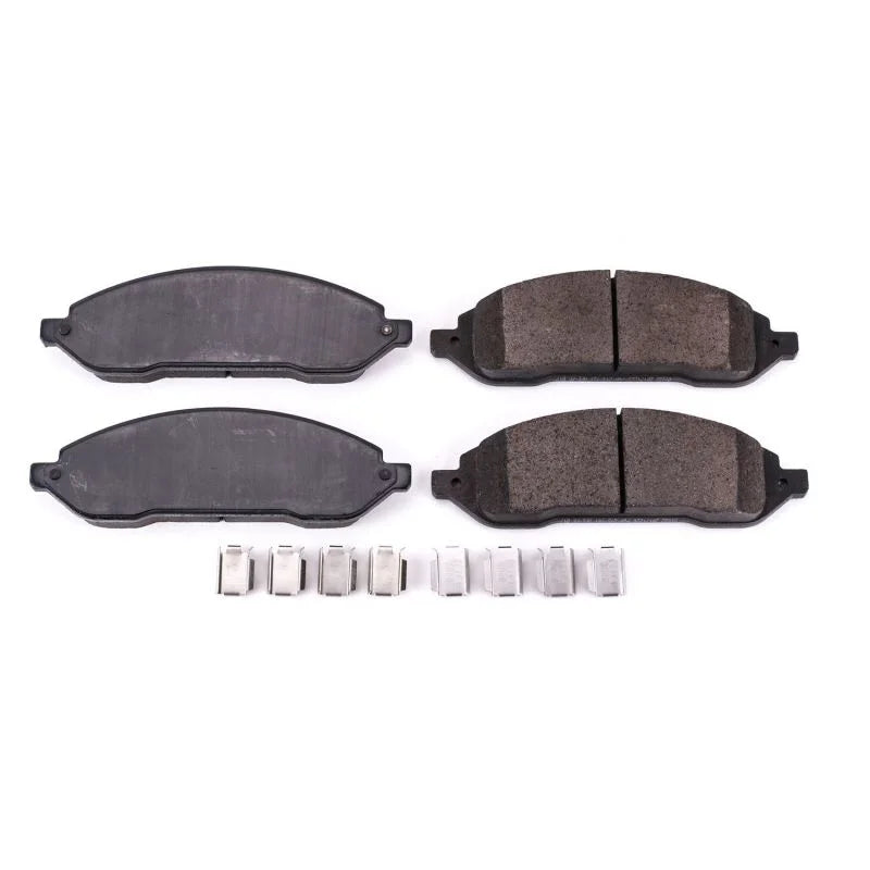 PowerStop Front Z17 Evolution Ceramic Brake Pads w/Hardware fits 2004-2007 Ford Freestar / 2004-2007 Mercury Monterey - Ma...