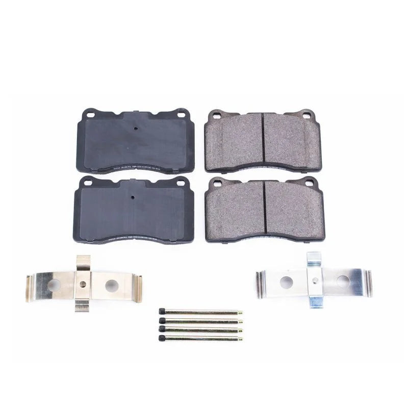 PowerStop Front Z17 Evolution Ceramic Brake Pads w/Hardware fits 2004-2007 Volvo S60 R / 2004-2007 Volvo V70 R - Main Prod...
