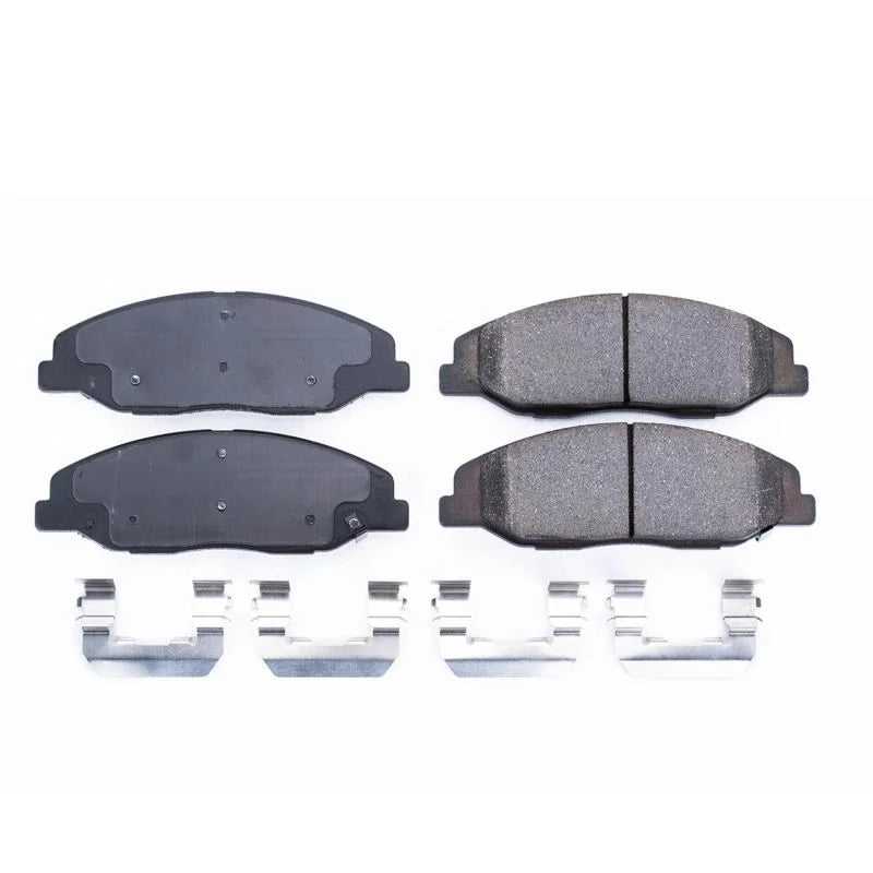PowerStop Front Z17 Evolution Ceramic Brake Pads w/Hardware fits 2008-2014 Cadillac CTS / STS - Main Product View