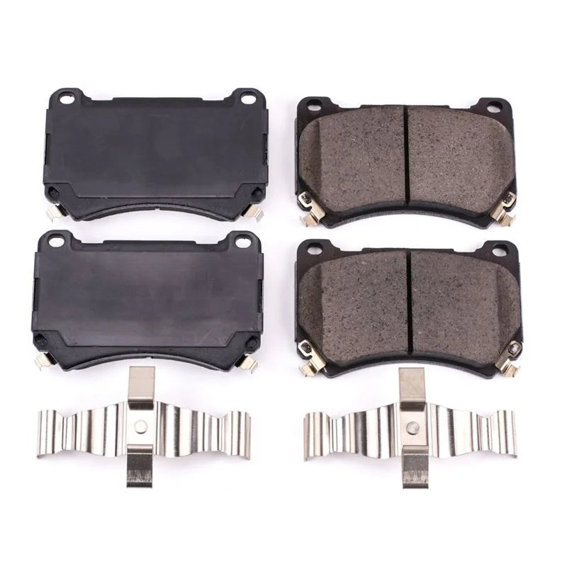 PowerStop Front Z17 Evolution Ceramic Brake Pads w/Hardware fits 2011 Hyundai Equus / 2009-2014 Hyundai Genesis - Main Pro...