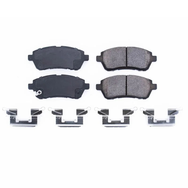 PowerStop Front Z17 Evolution Ceramic Brake Pads w/Hardware fits 2011-2014 Mazda 2 SPORT - Main Product View