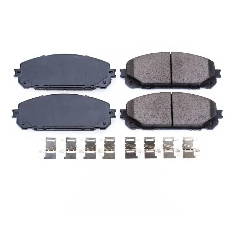 PowerStop Front Z17 Evolution Ceramic Brake Pads w/Hardware fits 2014-2023 Jeep Cherokee - Main Product View