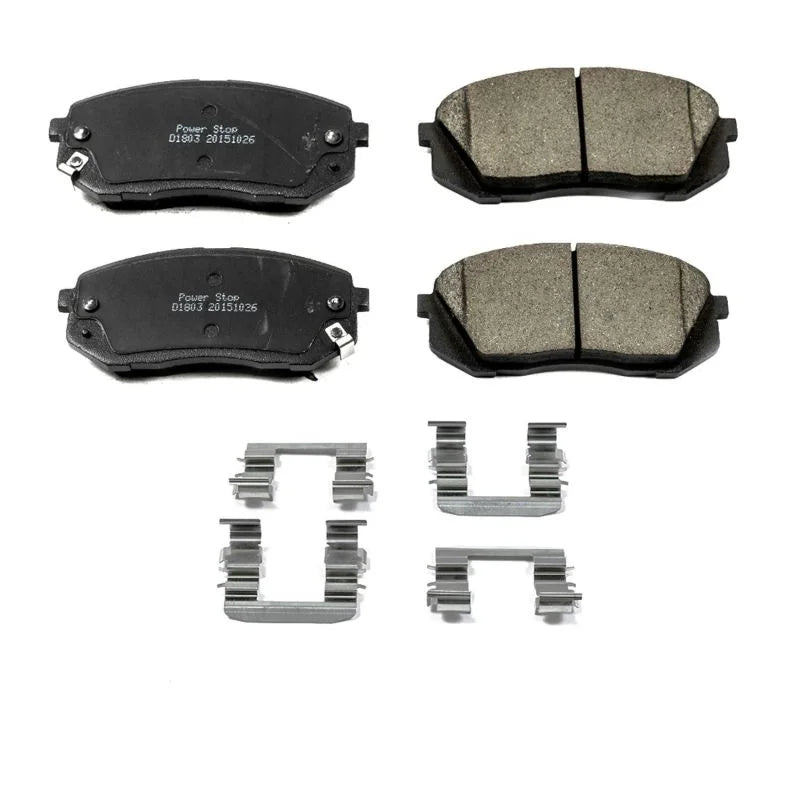 PowerStop Front Z17 Evolution Ceramic Brake Pads w/Hardware fits 2015-2016 Hyundai Sonata ECO - Main Product View