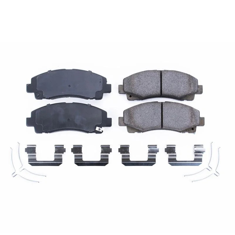 PowerStop Front Z17 Evolution Ceramic Brake Pads w/Hardware fits 2015-2020 Acura Tlx / 2012-2014 Honda Ridgeline RT / 2014...