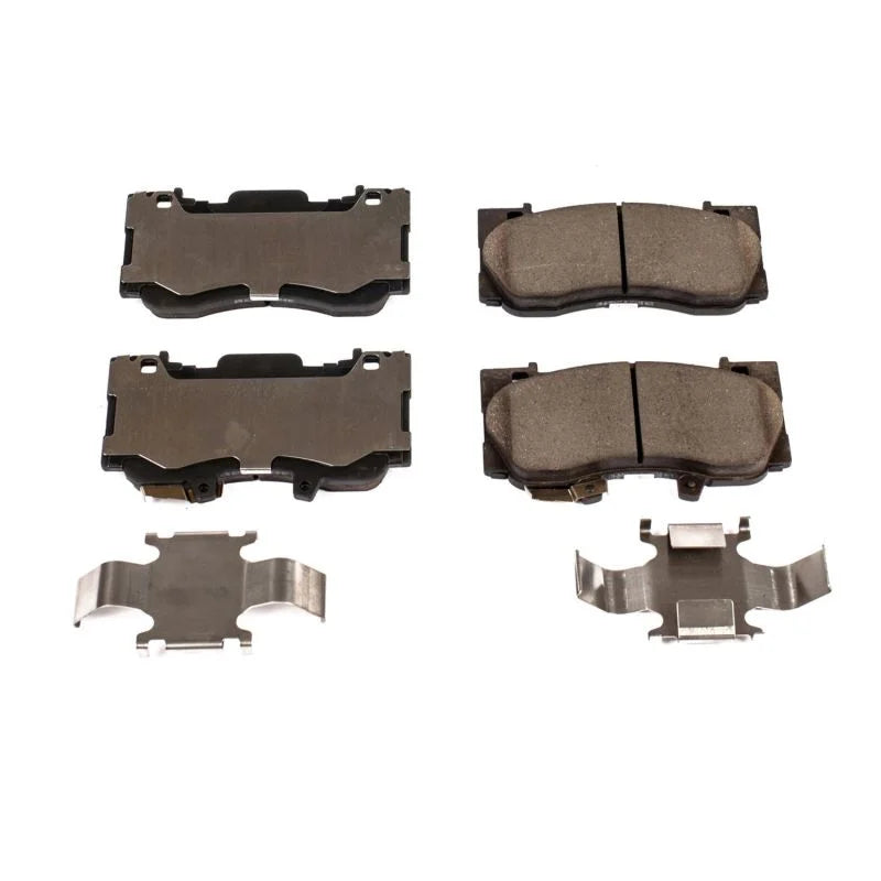 PowerStop Front Z17 Evolution Ceramic Brake Pads w/Hardware fits 2015-2023 Ford Mustang - Main Product View
