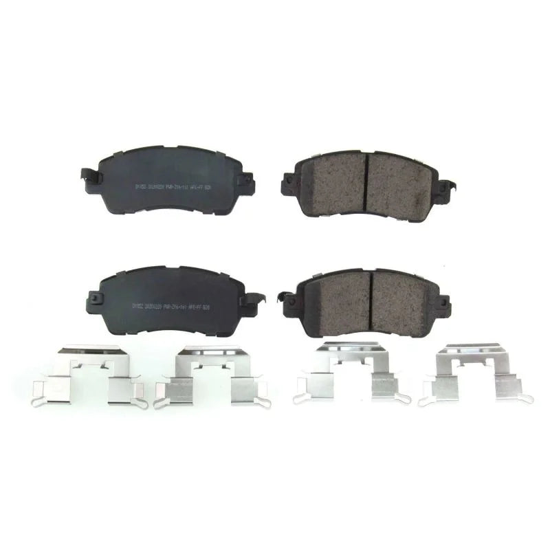 PowerStop Front Z17 Evolution Ceramic Brake Pads w/Hardware fits 2016 Scion ia / 2019-2020 Toyota Yaris L / 2017-2018 Toyo...