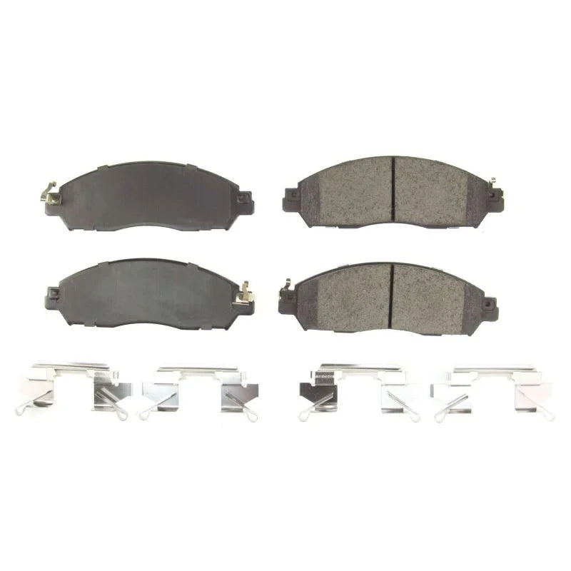 PowerStop Front Z17 Evolution Ceramic Brake Pads w/Hardware fits 2018-2025 Nissan Leaf - Main Product View