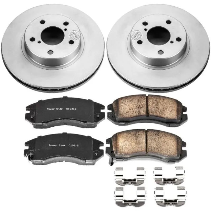 PowerStop Front Z17 Evolution Geomet Coated Brake Kit fits 1990-1996 Subaru Impreza / Legacy - Main Product View