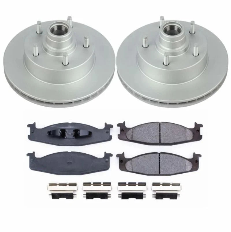 PowerStop Front Z17 Evolution Geomet Coated Brake Kit fits 1994-2001 Ford E-150 Econoline / 1994-1996 Ford F-150 - Main Pr...