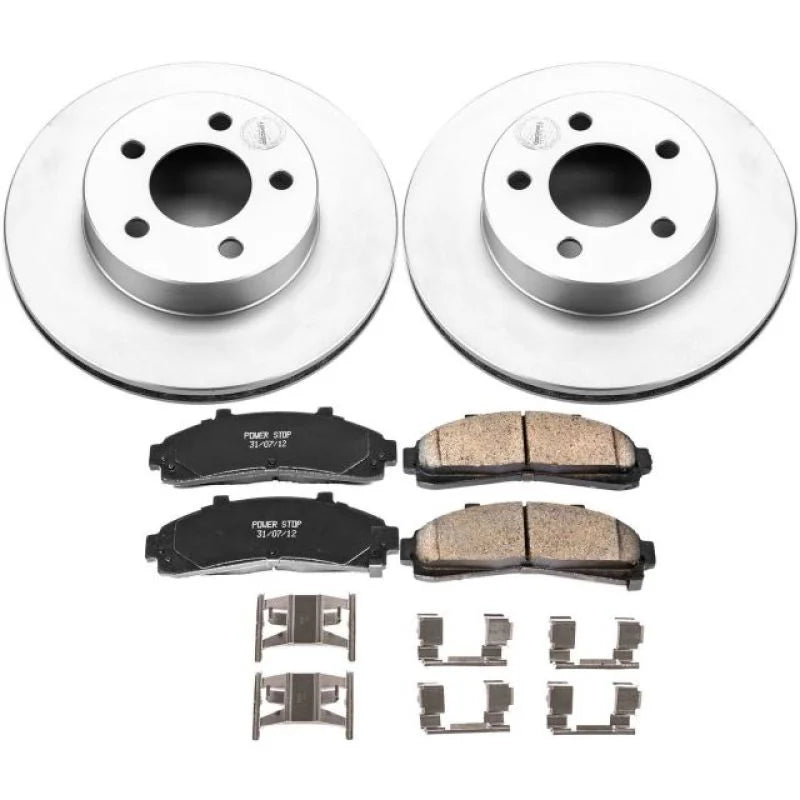 PowerStop Front Z17 Evolution Geomet Coated Brake Kit fits 1995-2001 Ford Explorer / 1998-2002 Ford Ranger / 1998-2002 Maz...