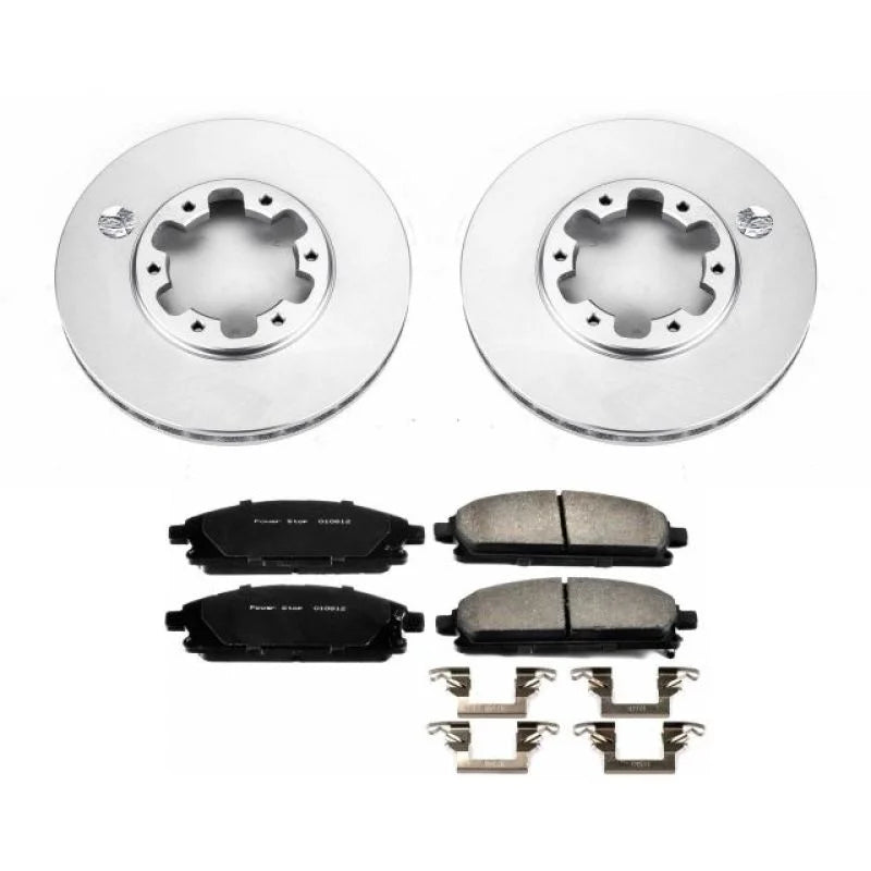 PowerStop Front Z17 Evolution Geomet Coated Brake Kit fits 1996-1998 Nissan Pathfinder LE - Main Product View