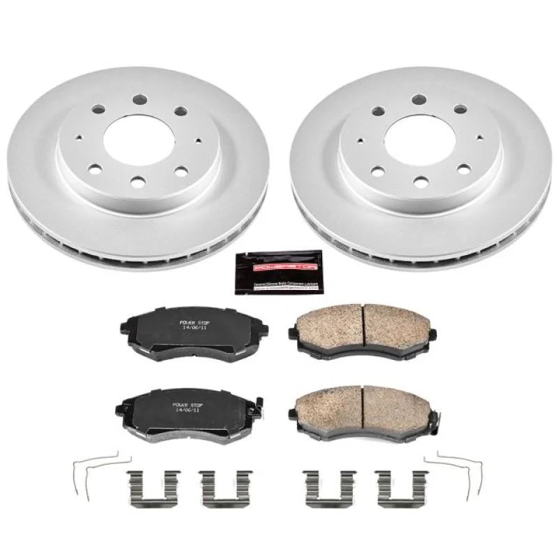 PowerStop Front Z17 Evolution Geomet Coated Brake Kit fits 1998-2001 2005 2006 Hyundai Elantra / 1999-2001 Hyundai Sonata ...