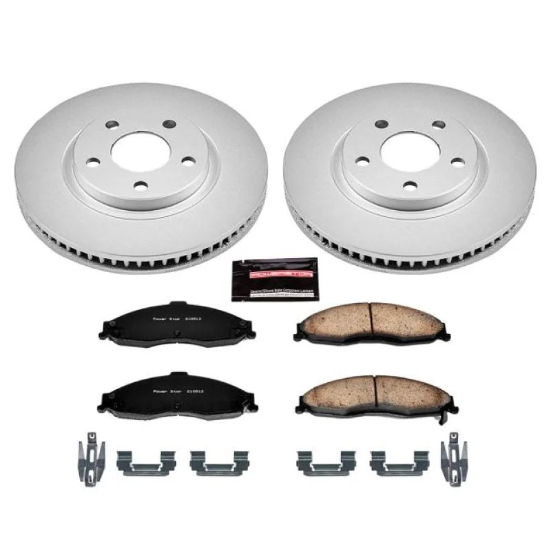 PowerStop Front Z17 Evolution Geomet Coated Brake Kit fits 1998-2002 Chevrolet Camaro / 1998-2002 Pontiac Firebird - Main ...