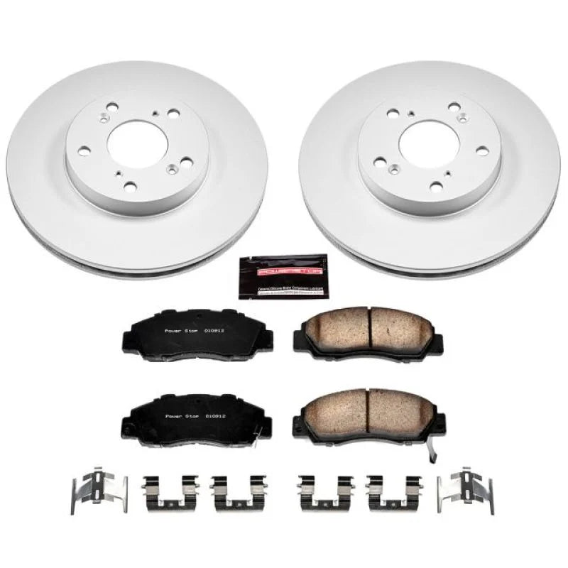 PowerStop Front Z17 Evolution Geomet Coated Brake Kit fits 1998-2002 Honda Accord EX - Main Product View