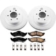 Load image into Gallery viewer, PowerStop Front Z17 Evolution Geomet Coated Brake Kit fits 1999 Dodge Dakota / 1998-1999 Dodge DURANGO - Main Product View