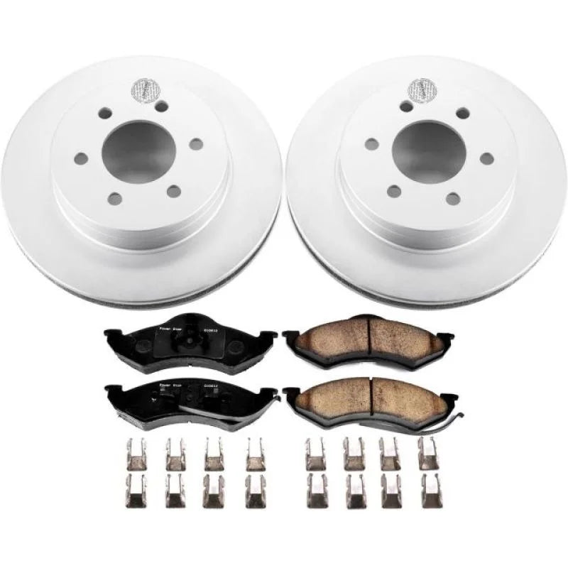 PowerStop Front Z17 Evolution Geomet Coated Brake Kit fits 1999 Dodge Dakota / 1998-1999 Dodge DURANGO - Main Product View