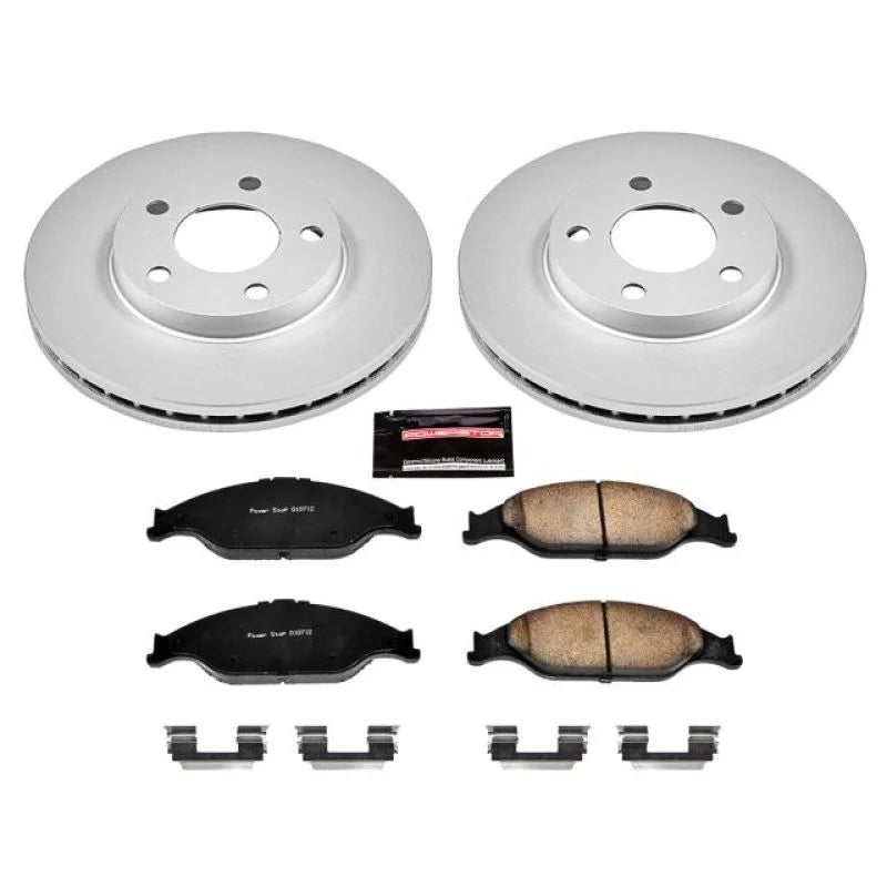 PowerStop Front Z17 Evolution Geomet Coated Brake Kit fits 1999-2004 Ford Mustang - Main Product View