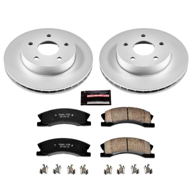 PowerStop Front Z17 Evolution Geomet Coated Brake Kit fits 1999-2004 Jeep Grand Cherokee - Main Product View