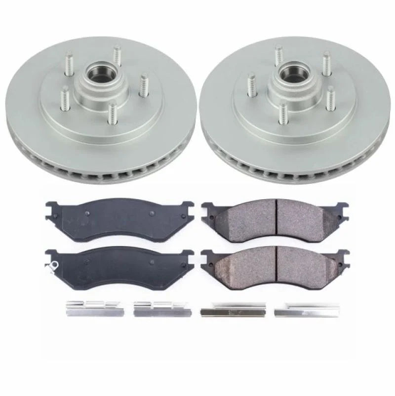 PowerStop Front Z17 Evolution Geomet Coated Brake Kit fits 2000-2002 Ford Expedition Eddie Bauer / 2001 Ford F-150 Harley-...