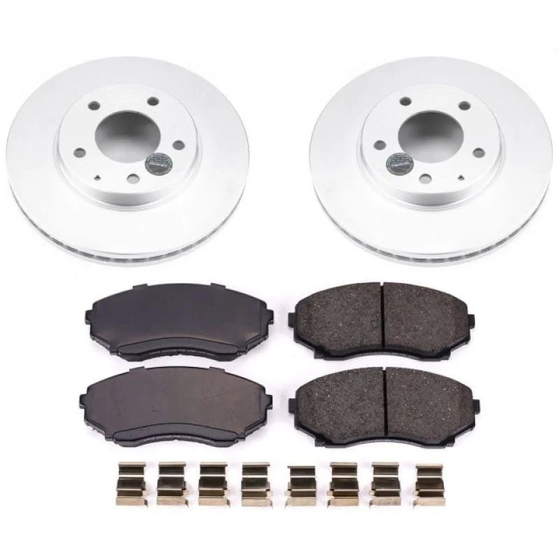 PowerStop Front Z17 Evolution Geomet Coated Brake Kit fits 2000-2006 Mazda MPV - Main Product View