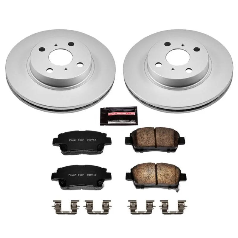 PowerStop Front Z17 Evolution Geomet Coated Brake Kit fits 2001-2003 Toyota Prius - Main Product View
