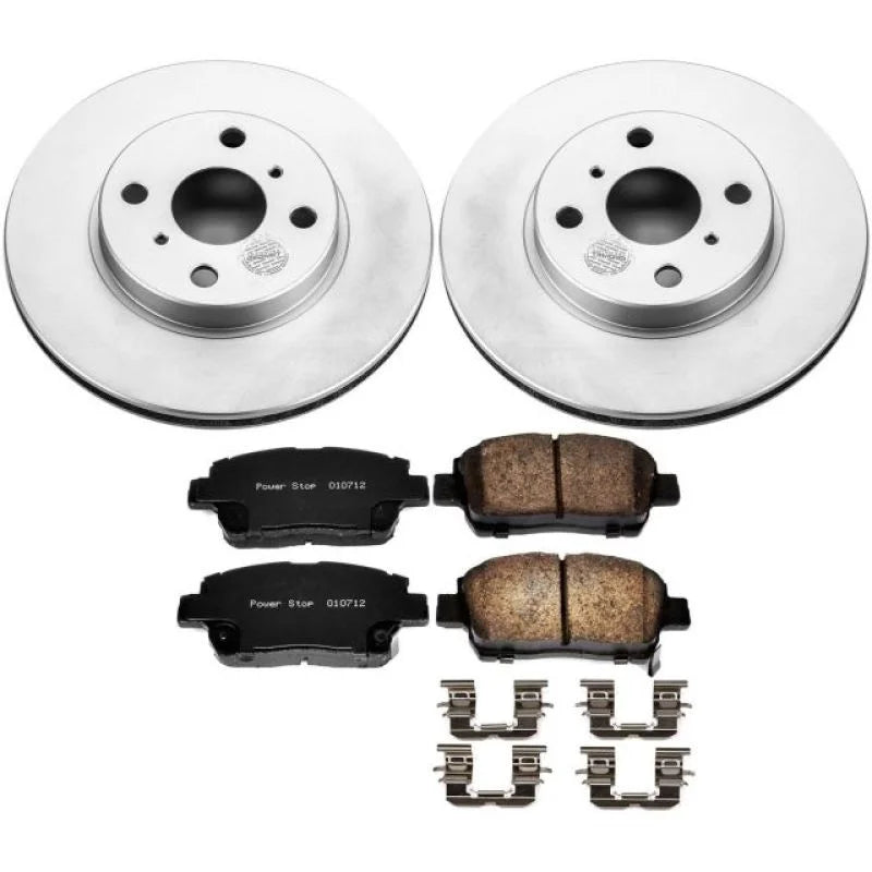 PowerStop Front Z17 Evolution Geomet Coated Brake Kit fits 2001-2005 Toyota Echo / 2000-2005 Toyota MR2 Spyder - Main Prod...