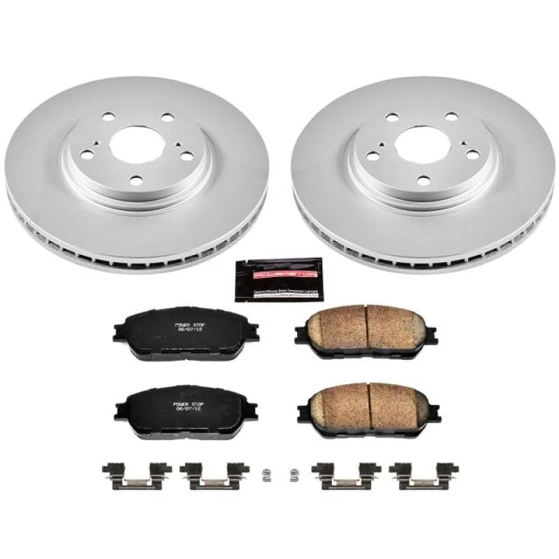 PowerStop Front Z17 Evolution Geomet Coated Brake Kit fits 2002-2003 Lexus ES300 / 2004-2006 Lexus ES330 - Main Product View