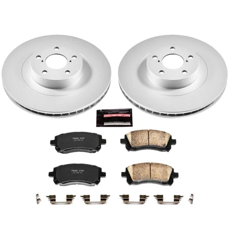 PowerStop Front Z17 Evolution Geomet Coated Brake Kit fits 2002-2003 Subaru Impreza / 2001 Subaru Legacy / 2001-2002 Subar...