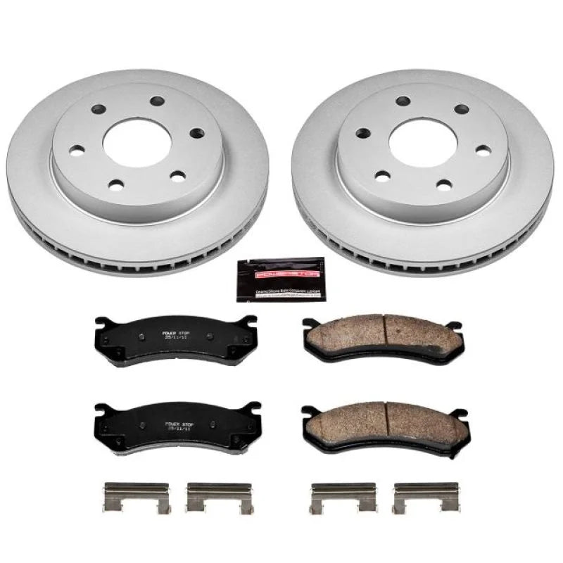 PowerStop Front Z17 Evolution Geomet Coated Brake Kit fits 2002-2006 Cadillac Escalade / 2003-2005 Chevrolet Astro / 2002-...